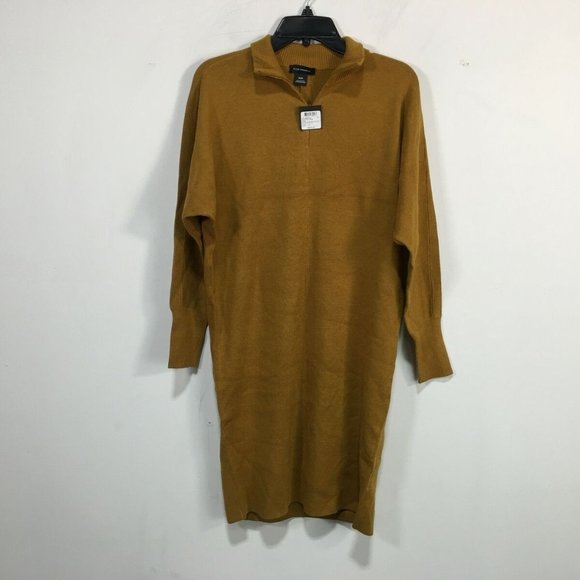 Club Monaco Veronica Knit Dress Women's Size M - Marigold/Orange Sanguine
